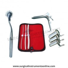 Hegar uterine dilator 3 pieces set,3-4, 7-8, 13-14, pinwheel, grave large, collin 3pcs